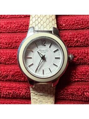 Kenneth Cole New York Silver and Cream Watch